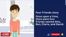Four Friends | English Cartoon | Panchatantra Moral Stories for Kids| Maha Cartoon TV English