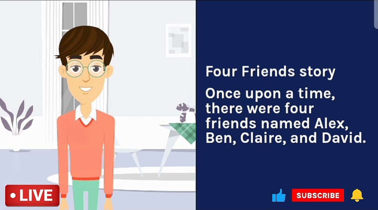 Four Friends | English Cartoon | Panchatantra Moral Stories for Kids ...