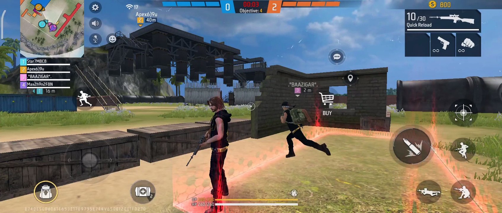 Free fire range fire