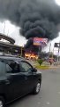 Bus se incendia en Independencia.