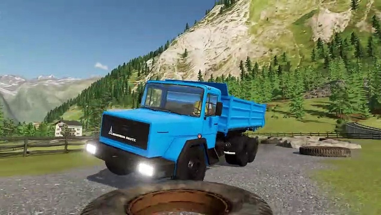 Farming Simulator 22 064 - COLORED MAGIRUS-DEUTZ TRUCKS DEATH RUN
