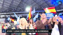 Ayuso y Aznar pide el voto útil en Alcobendas