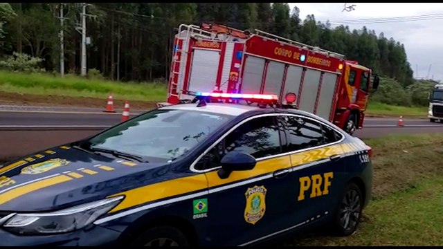 Motorista fica ferida em grave acidente na BR-277 entre Cascavel e Santa Tereza do Oeste