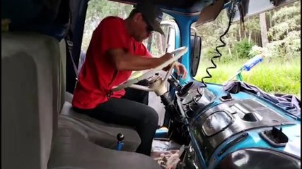 "Não tive nem o que fazer", diz motorista de caminhão que se envolveu em batida frontal na BR-277