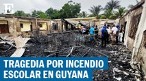 Tragedia por incendio escolar en Guyana