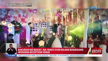 Bakuran ng bahay, na-make over bilang bonggang wedding reception venue | UB