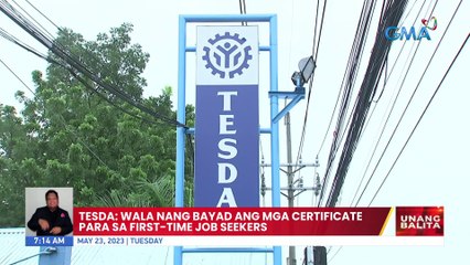 TESDA: Wala nang bayad ang mga certificate para sa first-time job seekers | UB