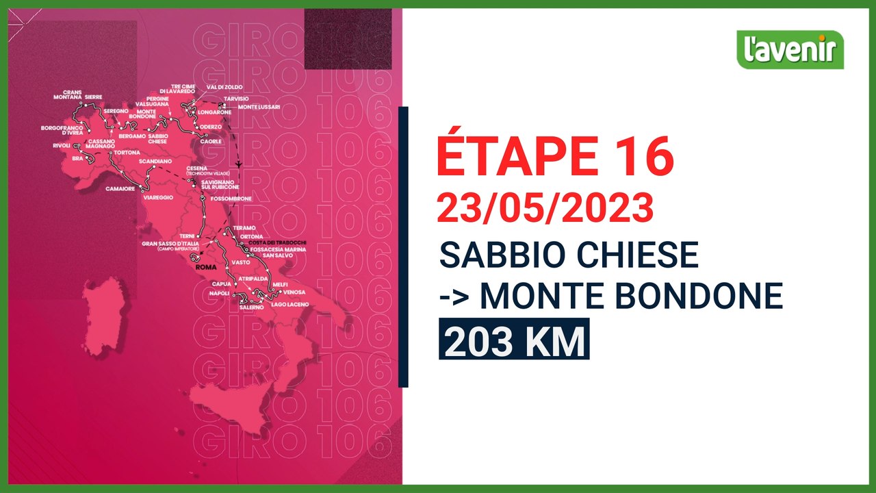 Giro 2023 : Valerio Piva préface la 16e étape du Giro