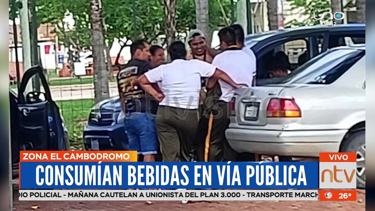 Presuntos policías ebrios consumían bebidas alcohólicas en la zona del Cambodromo