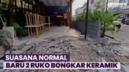 Suasana Terbaru Ruko yang Caplok Bahu Jalan Jelang Pembongkaran di Pluit