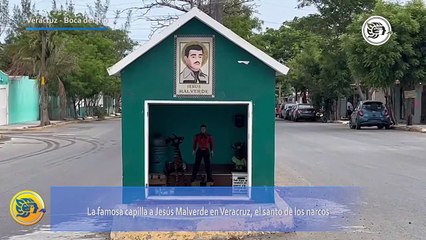 La famosa capilla a Jesús Malverde en Veracruz, el santo de los narcos