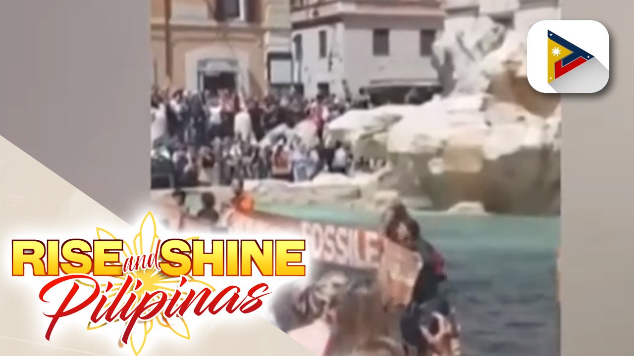 Ilang aktibista, inaresto sa Roma matapos sabuyan ng itim na liquid ang makasaysayang Trevi fountain