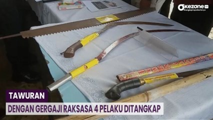 Ngerinya Tawuran di Jambi, Pelaku Bawa Gergaji Raksasa