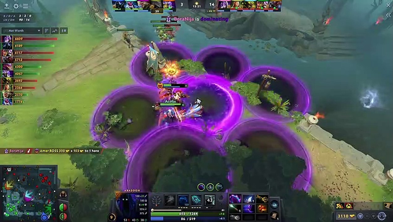 Miracle Abaddon Dark Lord Super Carry - Dota 2 E-Sports World Sport Full Match