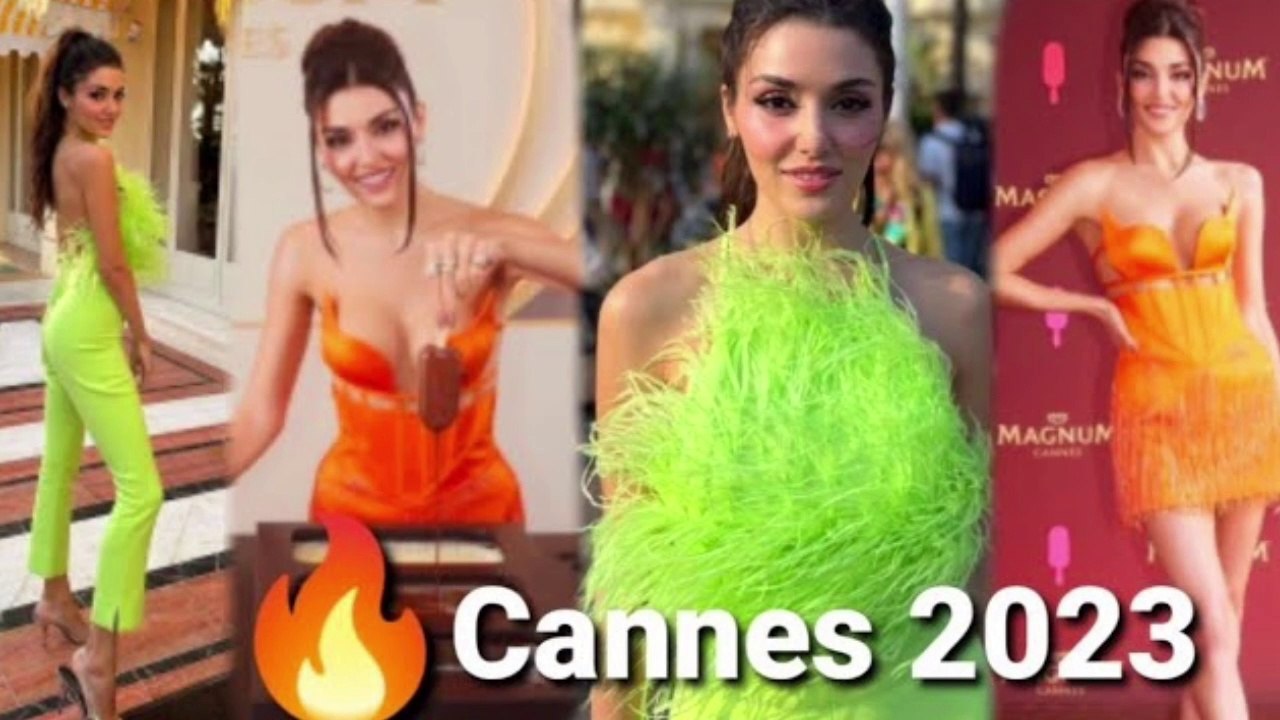 Hande Erçel at Cannes for Magnum