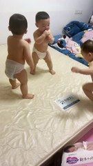 Babies Playing On The Mattress | Babies Funny Moments | Cute Babies | Naughty Babies | Funny Babies