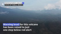 Mexico's Popocatepetl volcano spews smoke, ash as alert level stays raised