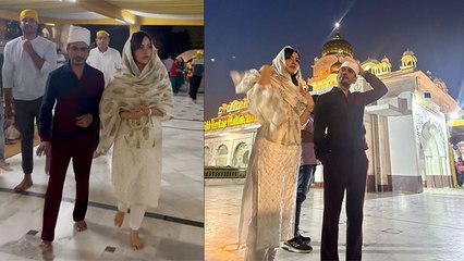 Nawazuddin Siddiqui Neha Sharma Gurudwara Bangla Sahib Darshan Video Viral | Boldsky