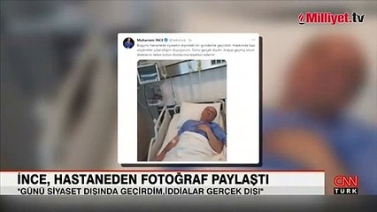 Muharrem İnce'den hastanede paylaşım: Söylentiler gerçek dışıdır