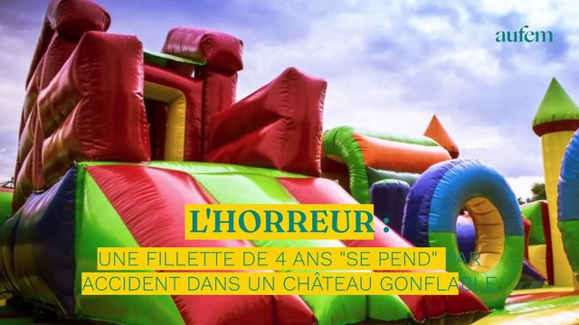 L'horreur : une fillette de 4 ans se pend par accident dans un château gonflable