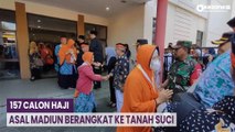 Momen Haru, 157 Jemaah Calon Haji Kota Madiun Diberangkatkan ke Tanah Suci