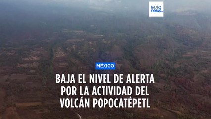 Se reduce el nivel de alerta por la actividad del volcán Popocatéptl en el centro de México
