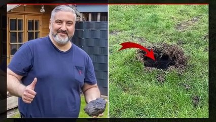 Almanya'daki evlerinin bahçesine göktaşı düşen Şahin ailesi zengin oldu