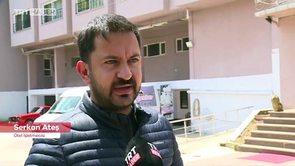 Depremzedelerin kaldığı oteli basıp hakaret ettiler