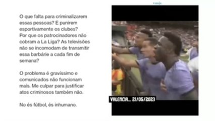 Download Video: La Fiscalía abre diligencias por los insultos racistas a Vinicius