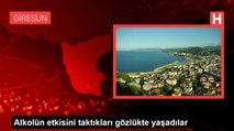 Alkolün etkisini taktıkları gözlükte yaşadılar