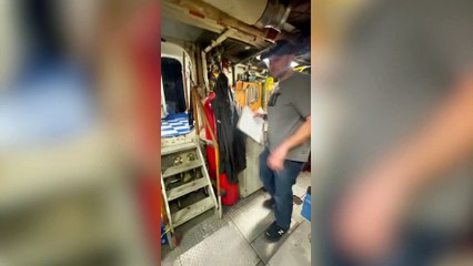 Family ditch traditional home for ex-Armed Forces tug boat - and now save over $1000 a month living the 'tug life'