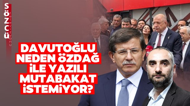 'Ümit Özdağ İle Yazılı Mutabakat Yapılmasına Karşı' İsmail Saymaz'dan Ahmet Davutoğlu İddiası