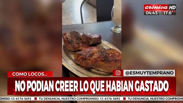 ¡Yanquis como locos en un restaurante argentino!