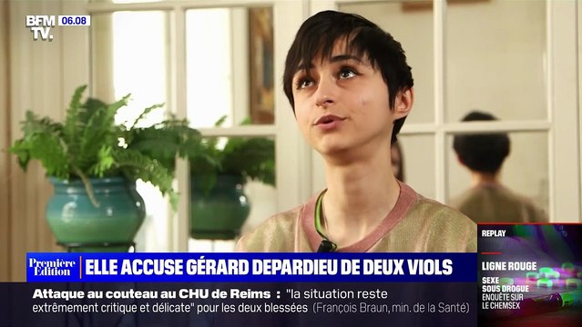 Charlotte Arnould, victime présumée de Gérard Depardieu, s'exprime sur ses accusations de viols sur BFMTV à visage découvert