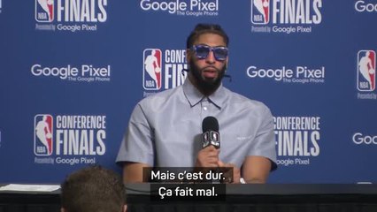 Lakers - Davis : "Ça fait mal"