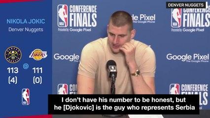 Jokic praises Djokovic as ambassador of Serbia