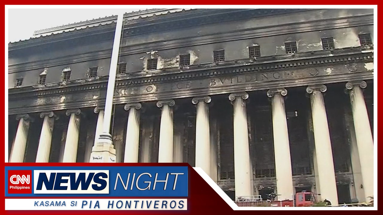 Pag-apula ng apoy sa Manila Central Post Office inabot ng higit 30 oras