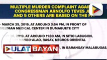 Kampo ni suspended Rep. Teves, ipinababasura ang reklamong multiple murder complaint laban sa kanya