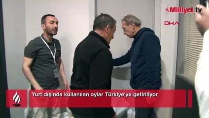Yurt dışında kullanılan oylar Türkiye'ye getiriliyor