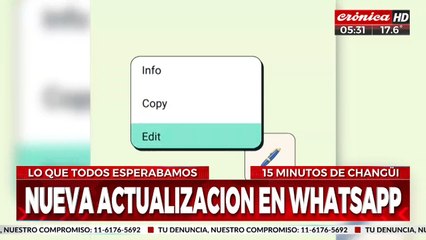 Ahora vas a poder editar los mensajes de WhatsApp