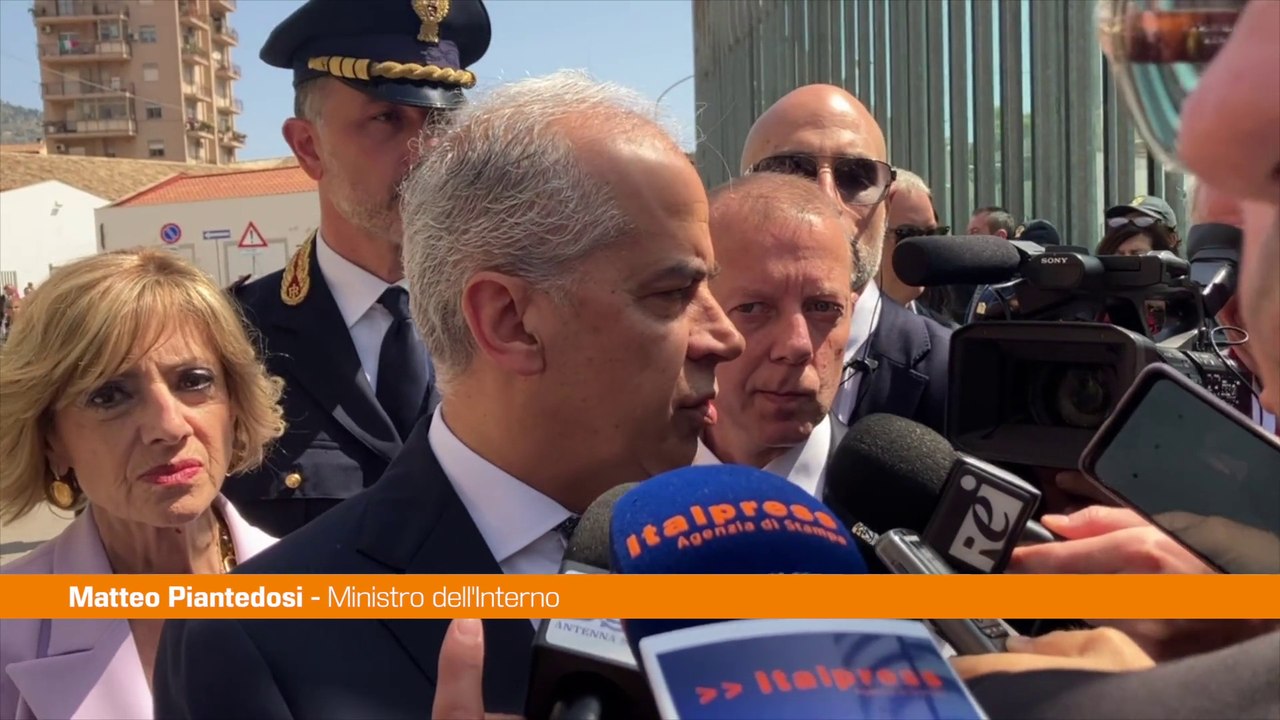 Piantedosi "Un anno importante per la lotta alla mafia"