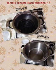 yanmış tencere en kısa sürede nasıl temizlenir_ #yaniktencere #yaniklekesi