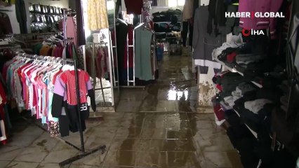 Başkent'te sel felaketi sonrası, dükkanlar kullanılamaz halde kaldı