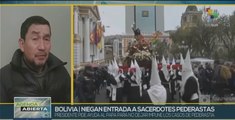 Presidente Luis Arce deniega acceso a Bolivia de sacerdotes pederastas