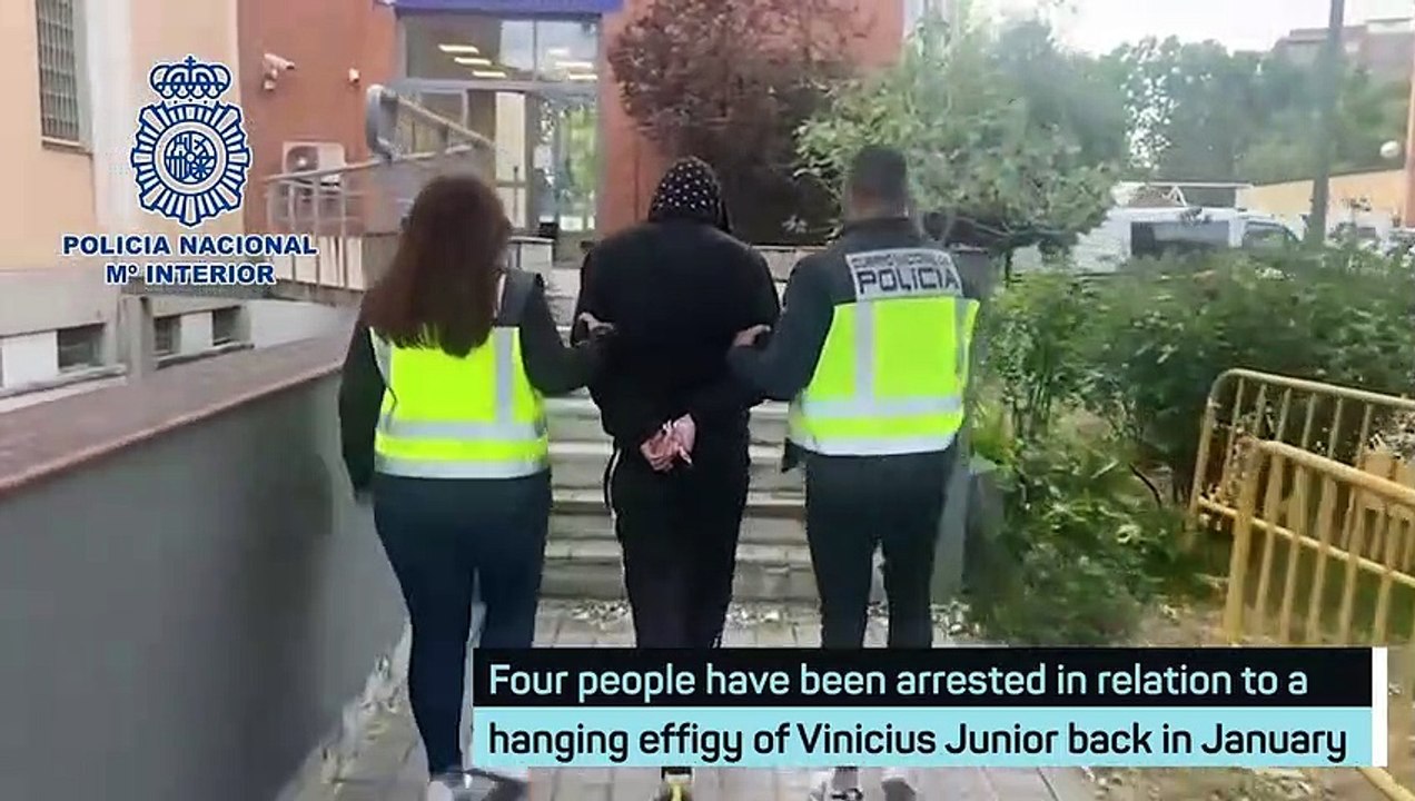 Arrests made over racist Vinicius Junior effigy