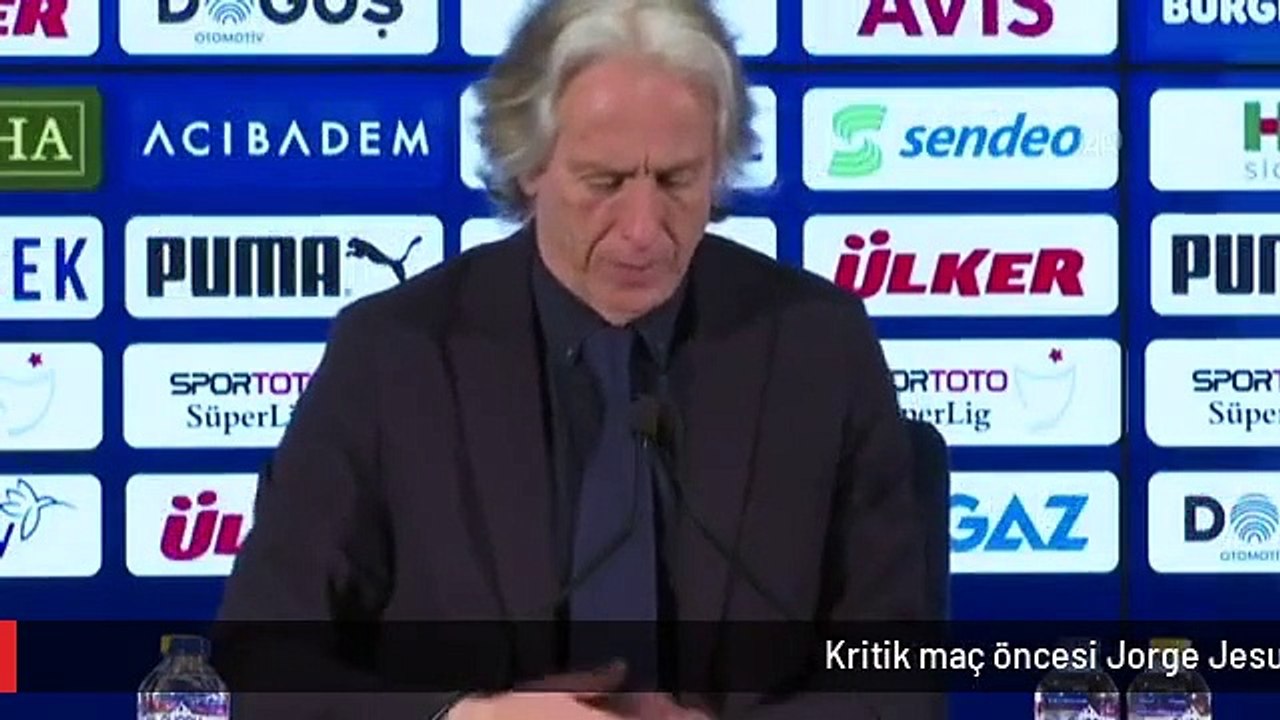 Kritik maç öncesi Jorge Jesus'tan tüm taraftara çağrı: Herkes Kadıköy'e