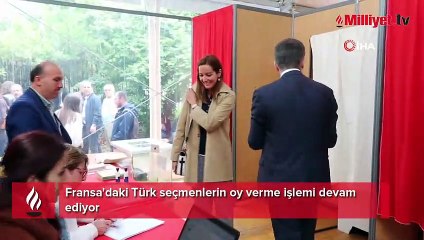 Fransa'daki Türk seçmenlerin oy verme işlemi devam ediyor
