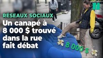 Ce canapé à 8000 dollars trouvé à New York dans la rue enflamme les débats