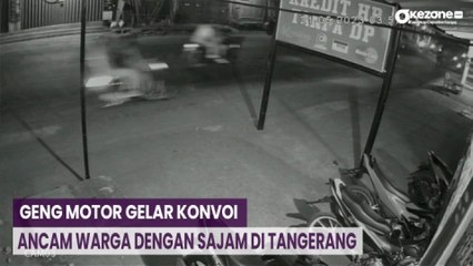 Download Video: Geng Motor Gelar Konvoi dan Ancam Warga dengan Sajam di Tangerang