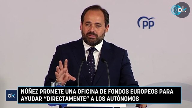 Núñez promete una oficina de fondos europeos para ayudar directamente a los autónomos
